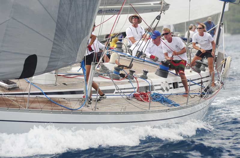 Christian and Lucy Reynolds' Swan 51 Northern Child (GBR) won 1st in class in the 2012 BVI Spring Regatta and the Swan Trophy Credit: Todd van Sickle