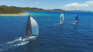 Luckily for crews racing at the BVI Spring Regatta, conditions like this are not 'once in a blue moon' © Alastair Abrehart
