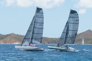 Eddie Brockbank's Corsair Spring 750 Lucky 7 certainly lives up to her name. Not only did she survive Irma, she also won the Multihull class at the 47th BVI Spring Regatta © Alastair Abrehart