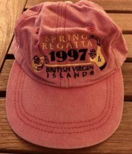 Monday Memory Alert! I have lots of hats from past BVI Spring Regattas @bvisr But most of them are of the Mount Gay red hat variety. This particular hat brings back many happy memories from 1997. Do you have a favorite Regatta hat?