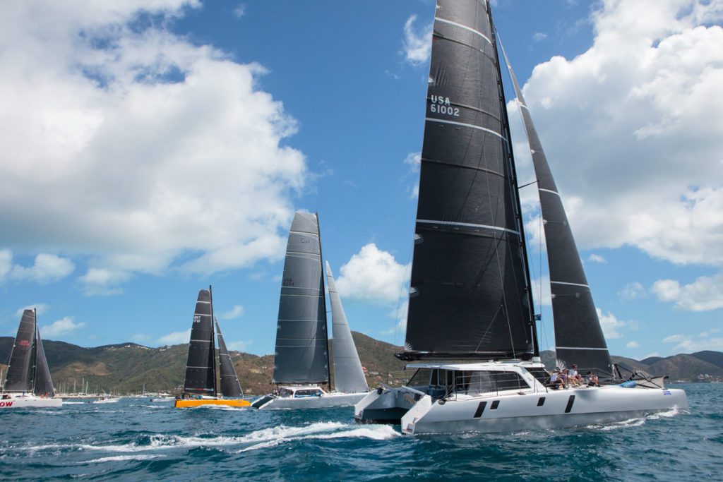 Flow, Elvis, Falcon and WOW at 2018 BVI Spring Regatta