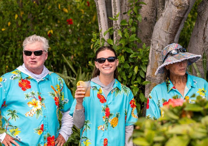 The Brew family and their shirts