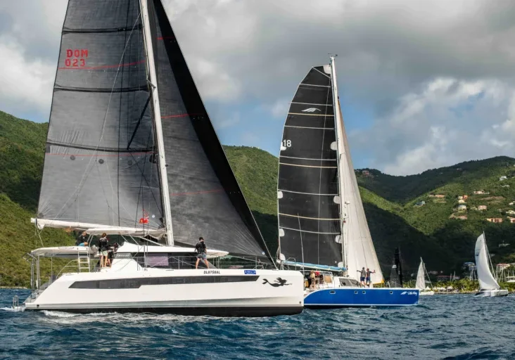 BVI Spring Regatta 2024, Little Wing, La Novia, Round Tortola Race. Photo: Alex Turnbull, Tidal Pulse Media